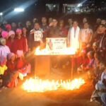 मोमबत्ती की रोशनी से छलका देशप्रेम वीर सपुत के सम्मान मे उमड़ा सैलाब ।