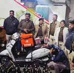 स्वीगी बैग से की जा रही अवैध मदिरा तस्करी पकड़ी, दो मामलों में ₹1.22 लाख से अधिक की शराब जब्त