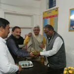 नव निर्वाचित जिला सचिव किशोरी लाल साहू का हुआ स्वागत
