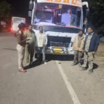 नियमों का उल्लंघन करने वाली 4 बसों पर 21,400 रुपए का जुर्माना